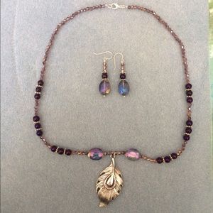 Handmade Necklace and Earrings